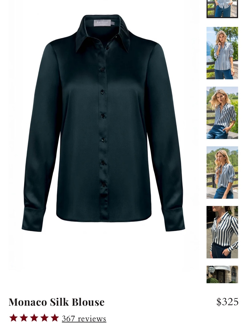 NEW Ravella 100% Silk Blouse